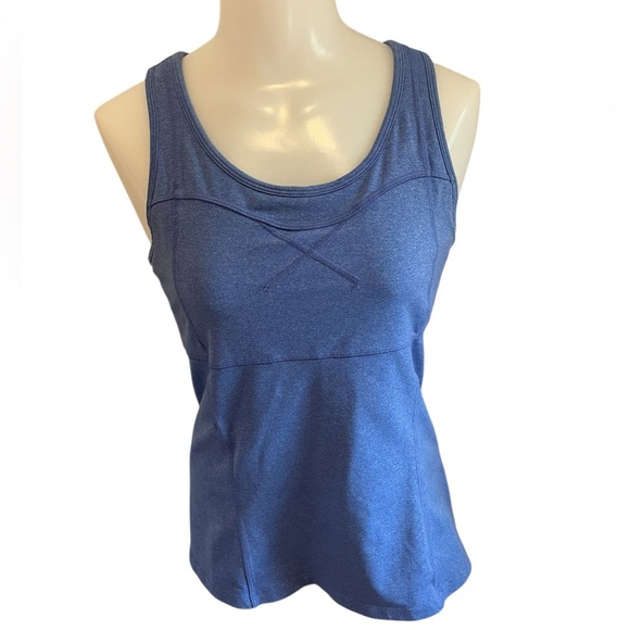 Athleta Tops - Athleta Heather Blue Heat Tank size M